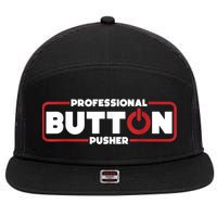 Machinist Professional Button Pusher, Machinist 7 Panel Mesh Trucker Snapback Hat