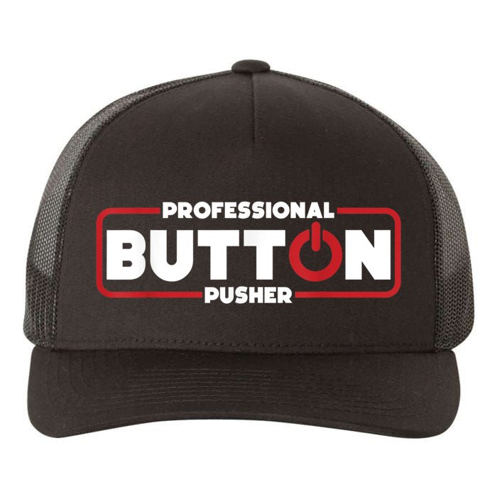 Machinist Professional Button Pusher, Machinist Yupoong Adult 5-Panel Trucker Hat