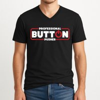 Machinist Professional Button Pusher, Machinist V-Neck T-Shirt