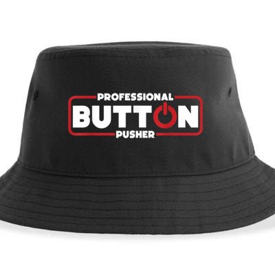 Machinist Professional Button Pusher, Machinist Sustainable Bucket Hat
