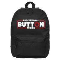 Machinist Professional Button Pusher, Machinist 16 in Basic Backpack