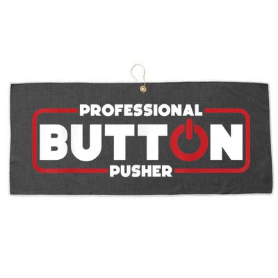Machinist Professional Button Pusher, Machinist Large Microfiber Waffle Golf Towel