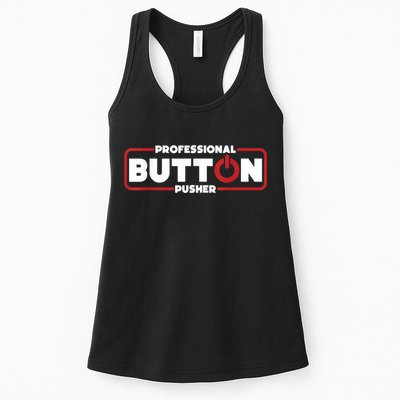 Machinist Professional Button Pusher, Machinist Womens Tank Top