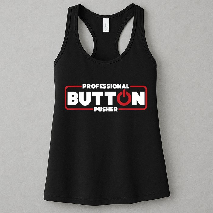 Machinist Professional Button Pusher, Machinist Womens Tank Top