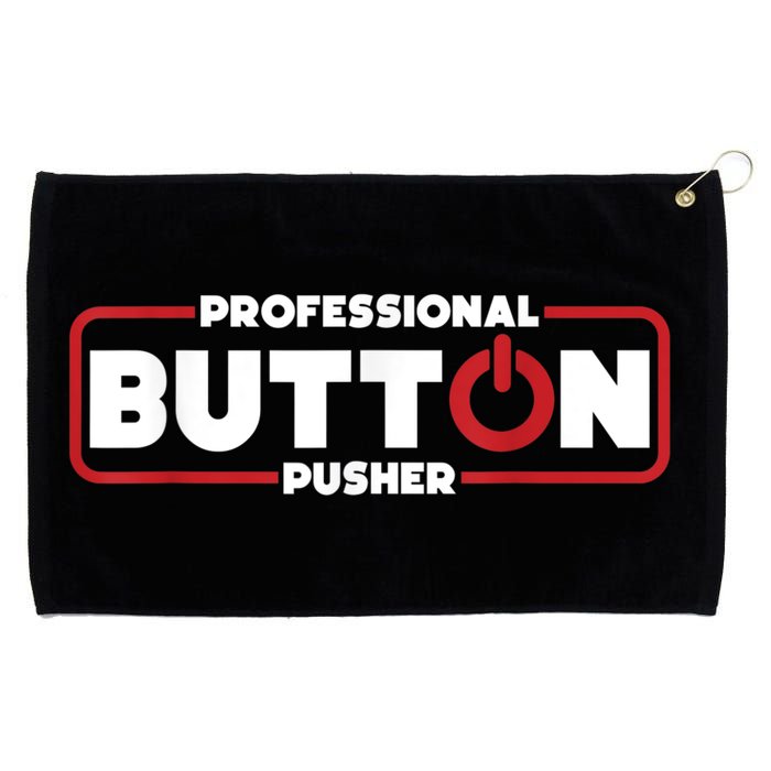 Machinist Professional Button Pusher, Machinist Grommeted Golf Towel