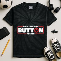Machinist Professional Button Pusher, Machinist Kids Tie-Dye T-Shirt