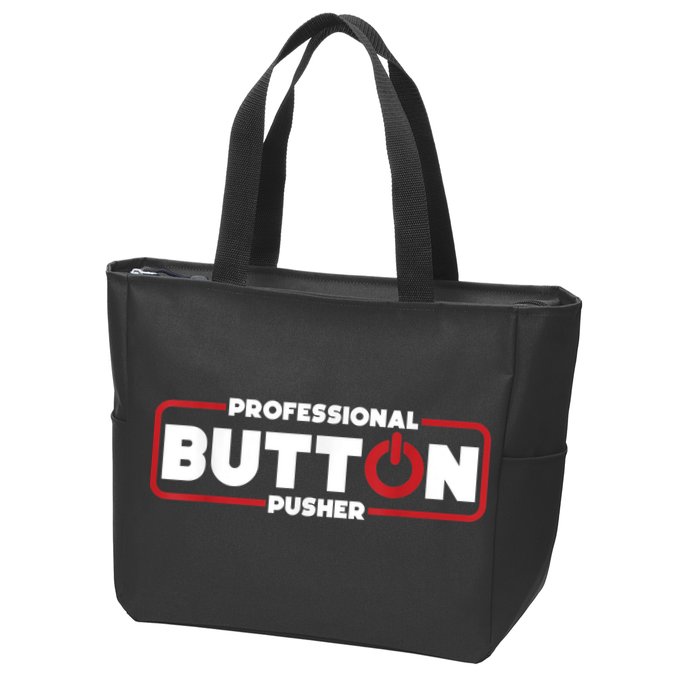 Machinist Professional Button Pusher, Machinist Zip Tote Bag