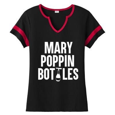 Mary Poppin Bottles Gift Ladies Halftime Notch Neck Tee