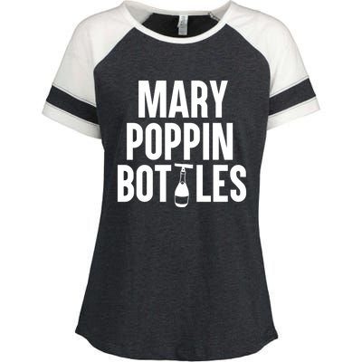 Mary Poppin Bottles Gift Enza Ladies Jersey Colorblock Tee