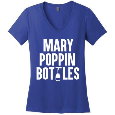 Mary Poppin Bottles Gift Women's V-Neck T-Shirt