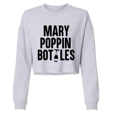 Mary Poppin Bottles Gift Cropped Pullover Crew