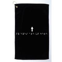 Marcus Pork Braille M.Y E.Y.E.S Are Up Here Golf Towel