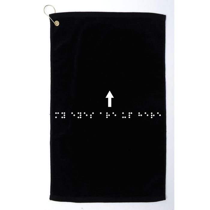 Marcus Pork Braille M.Y E.Y.E.S Are Up Here Golf Towel