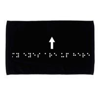 Marcus Pork Braille M.Y E.Y.E.S Are Up Here Microfiber Hand Towel