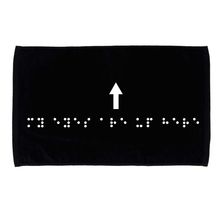 Marcus Pork Braille M.Y E.Y.E.S Are Up Here Microfiber Hand Towel