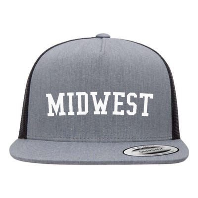 Midwest Prep Block Lettering Vintage Style Flat Bill Trucker Hat