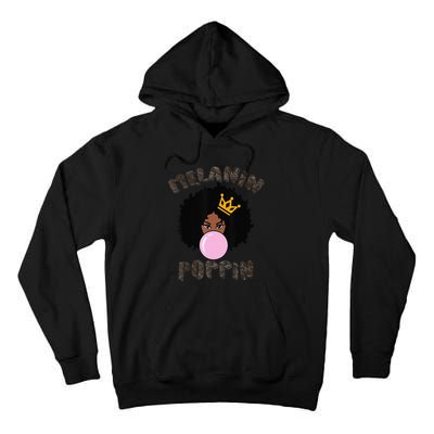 Melanin Poppin Black History Month Tall Hoodie