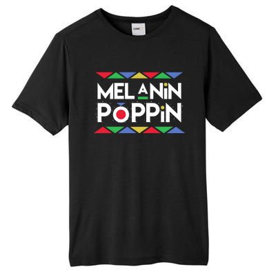 Melanin Poppin! Black Beauty African Pride Gift Tall Fusion ChromaSoft Performance T-Shirt