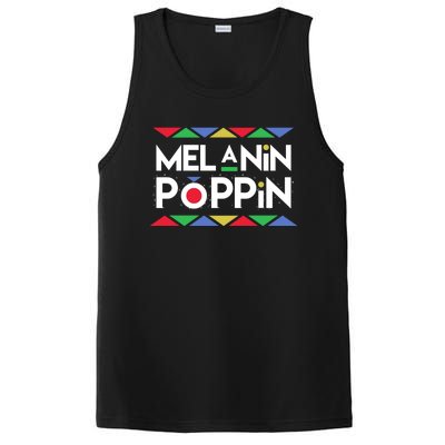 Melanin Poppin! Black Beauty African Pride Gift PosiCharge Competitor Tank