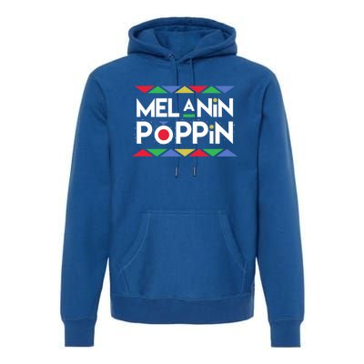 Melanin Poppin! Black Beauty African Pride Gift Premium Hoodie