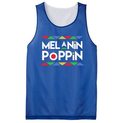 Melanin Poppin! Black Beauty African Pride Gift Mesh Reversible Basketball Jersey Tank