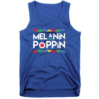 Melanin Poppin! Black Beauty African Pride Gift Tank Top