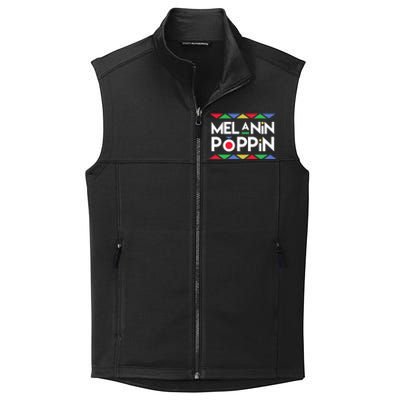 Melanin Poppin! Black Beauty African Pride Gift Collective Smooth Fleece Vest