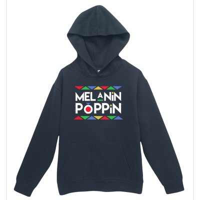 Melanin Poppin! Black Beauty African Pride Gift Urban Pullover Hoodie