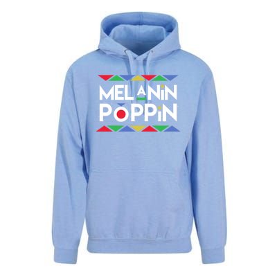 Melanin Poppin! Black Beauty African Pride Gift Unisex Surf Hoodie