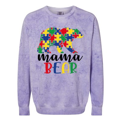 Mama Papa Bear Colorblast Crewneck Sweatshirt