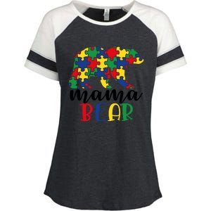 Mama Papa Bear Enza Ladies Jersey Colorblock Tee