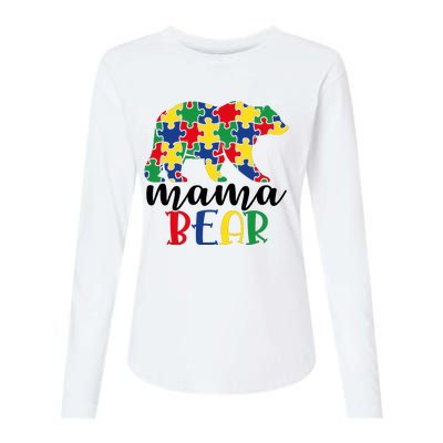 Mama Papa Bear Womens Cotton Relaxed Long Sleeve T-Shirt