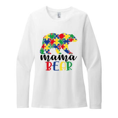 Mama Papa Bear Womens CVC Long Sleeve Shirt