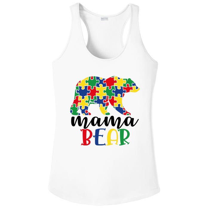 Mama Papa Bear Ladies PosiCharge Competitor Racerback Tank