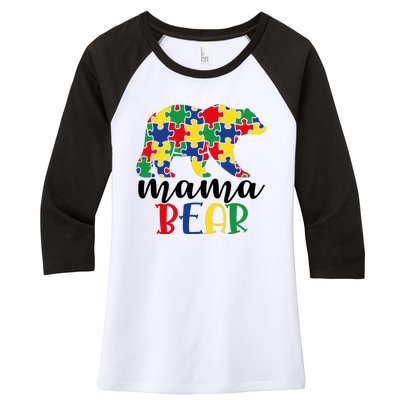 Mama Papa Bear Women's Tri-Blend 3/4-Sleeve Raglan Shirt