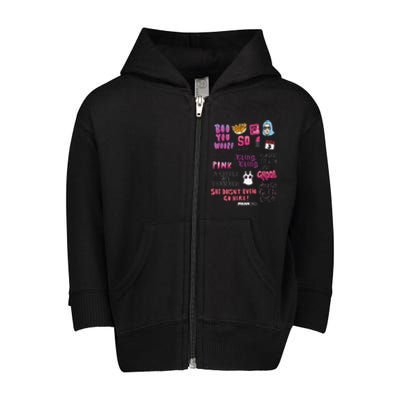 Mean Pin.K Boo You Fetch Toddler Zip Fleece Hoodie