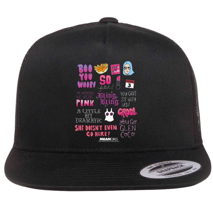 Mean Pin.K Boo You Fetch Flat Bill Trucker Hat