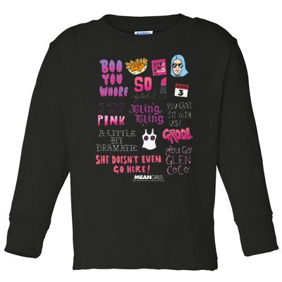 Mean Pin.K Boo You Fetch Toddler Long Sleeve Shirt