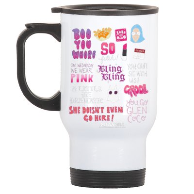 Mean Pin.K Boo You Fetch Stainless Steel Travel Mug