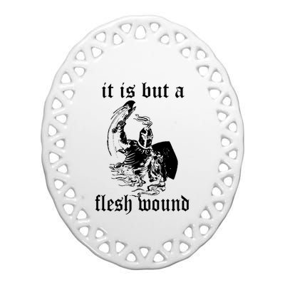 MONTY PYTHON BLACK KNIGHT Ceramic Oval Ornament