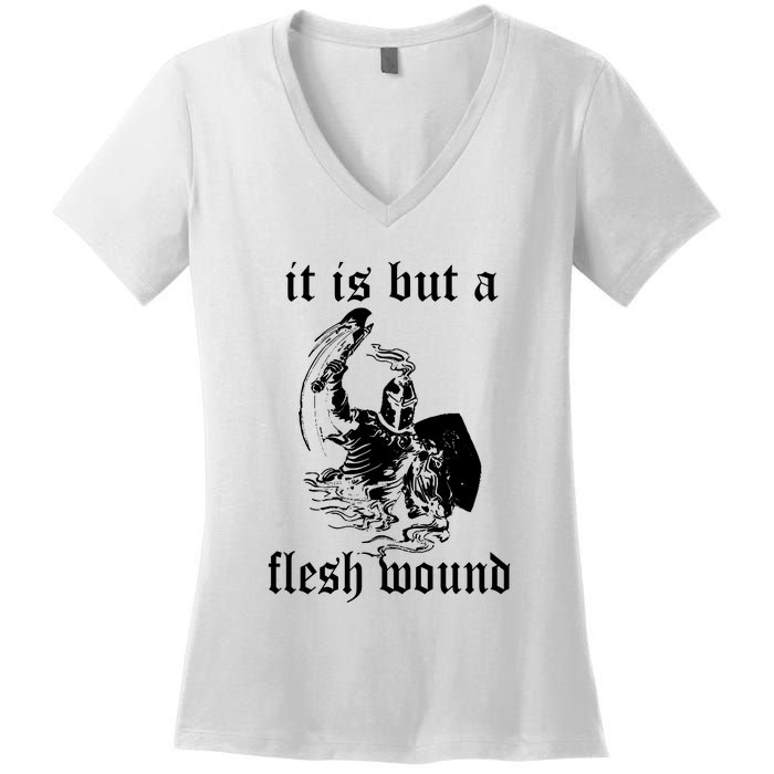 MONTY PYTHON BLACK KNIGHT Women's V-Neck T-Shirt