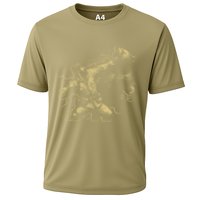 Man Punching Bear Funny Retro Vintage Hunting Performance Shirt