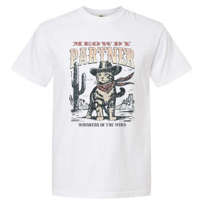 Meowdy Partner Cowboy Cat Vintage Garment-Dyed Heavyweight T-Shirt