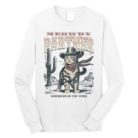 Meowdy Partner Cowboy Cat Vintage Long Sleeve Shirt