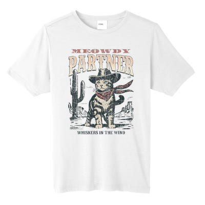 Meowdy Partner Cowboy Cat Vintage Tall Fusion ChromaSoft Performance T-Shirt