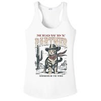 Meowdy Partner Cowboy Cat Vintage Ladies PosiCharge Competitor Racerback Tank