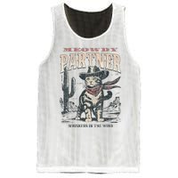 Meowdy Partner Cowboy Cat Vintage Mesh Reversible Basketball Jersey Tank