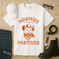 Meowdy Partner Cowboy Cat Vintage Cowboy Tall T-Shirt