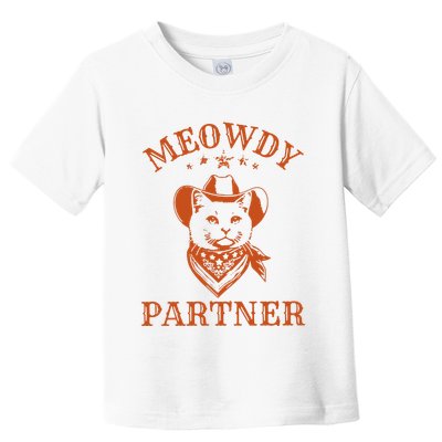 Meowdy Partner Cowboy Cat Vintage Cowboy Toddler T-Shirt