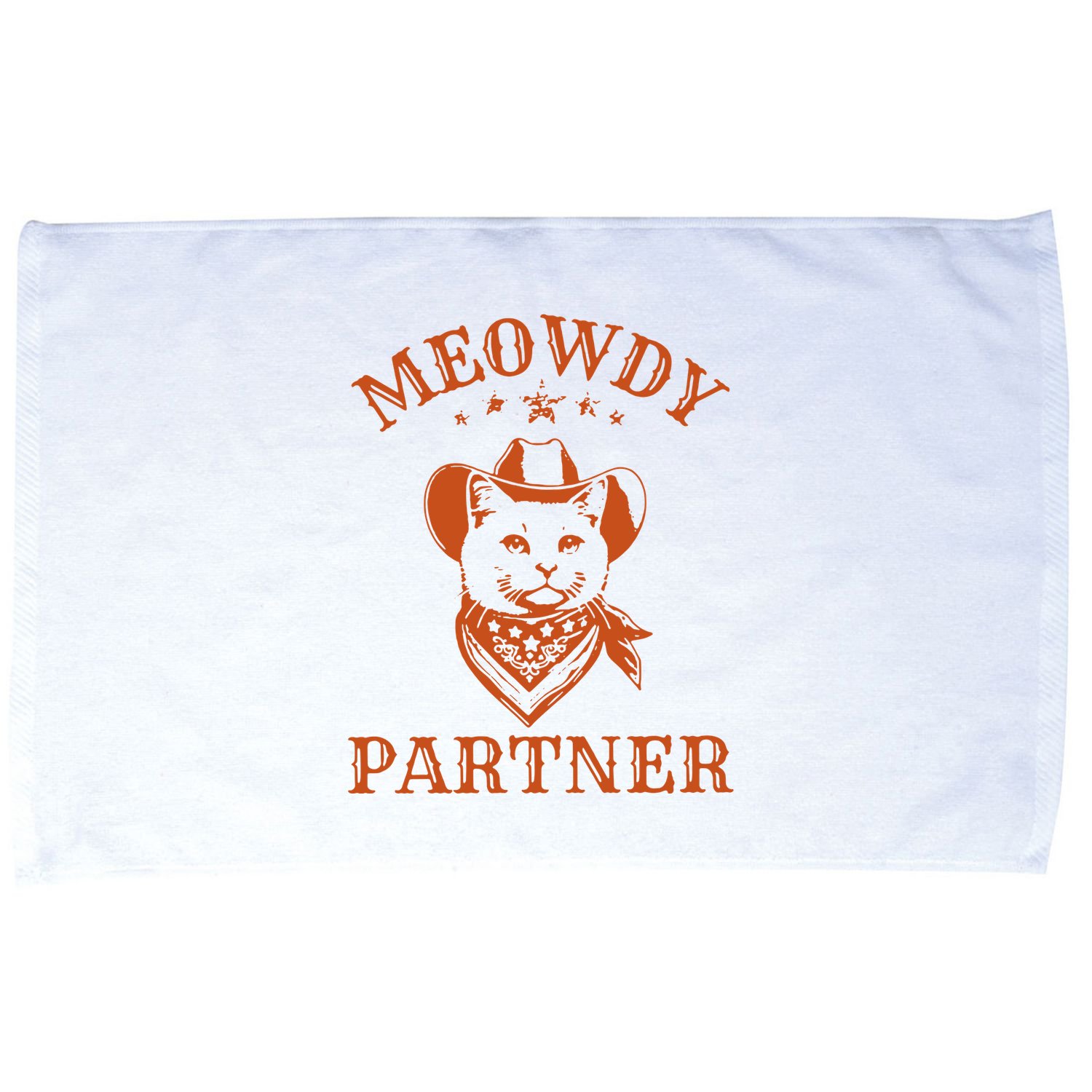 Meowdy Partner Cowboy Cat Vintage Cowboy Microfiber Hand Towel